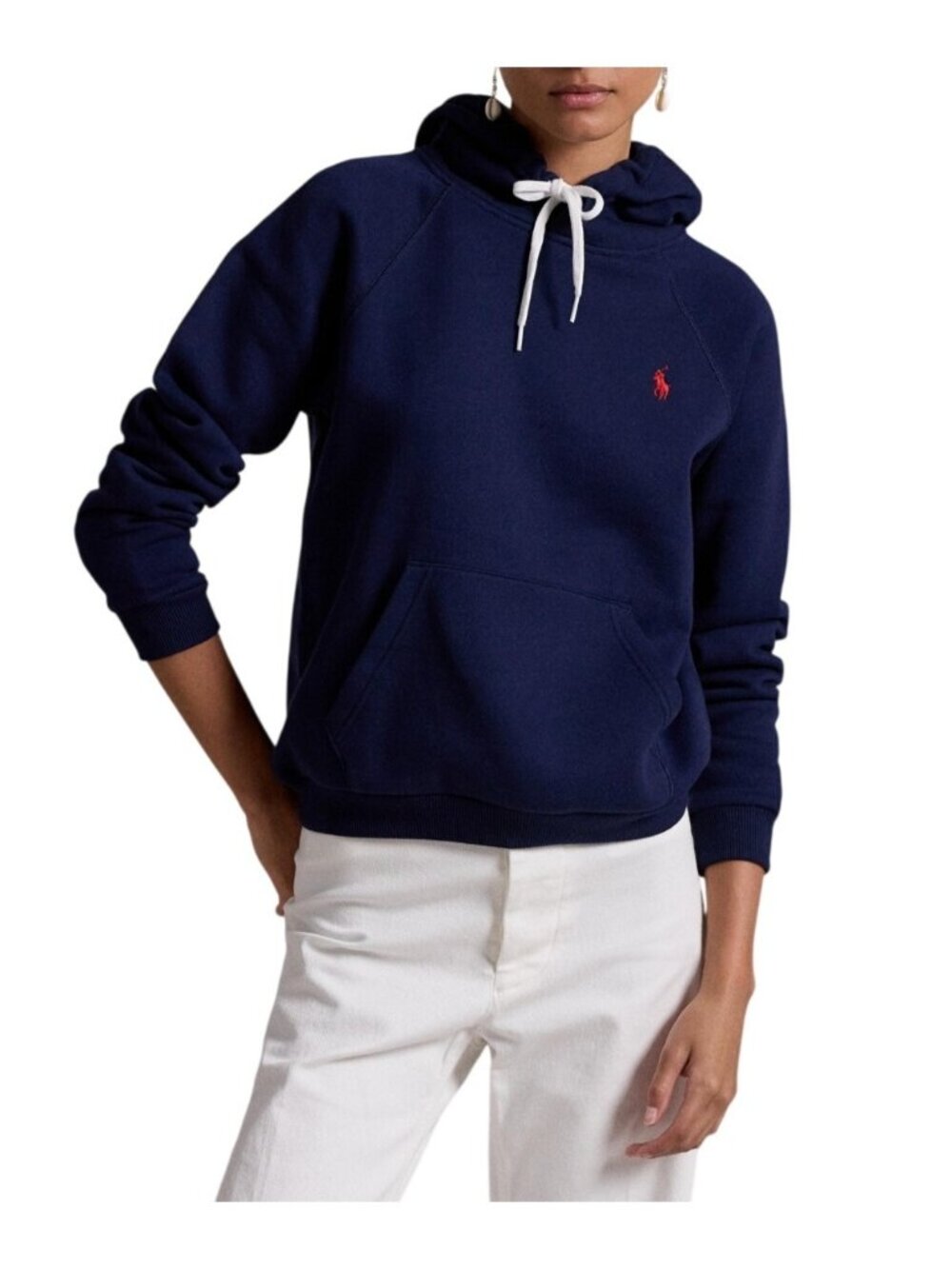 NWT Polo Ralph Lauren Shrunken Fit Fleece Navy Hoodie XXS MSRP $158